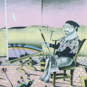 Kunstmaleren og gåsa - Kunst for hjemmet - Jan Baker